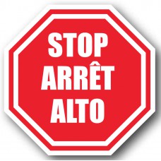 DuraStripe stopteken / STOP, ARRET, ALTO