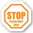 DuraStripe stopteken /  STOP PLEASE WAIT HERE