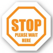 DuraStripe stopteken /  STOP PLEASE WAIT HERE