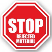 DuraStripe stopteken / STOP REJECTED MATERIAL