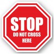 DuraStripe stopteken / STOP DO NOT CROSS HERE