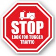 DuraStripe stopteken / STOP LOOK FOR TUGGER TRAFFIC