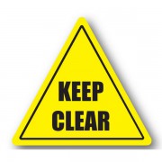 DuraStripe waarschuwingsteken / KEEP CLEAR