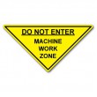 DuraStripe waarschuwingsteken / DO NOT ENTER MACHINE WORK 